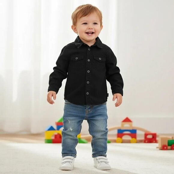 Mexx Black Button-Up Shirt size 18-24 Months - Picture 8 of 9